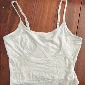 Gymshark White Cropped tank top